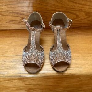 Gold Ballroom Dancing Shoes